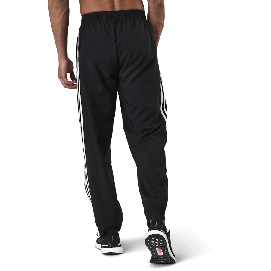 Essentials Tapered Cuff 3 Stripes Pants Black