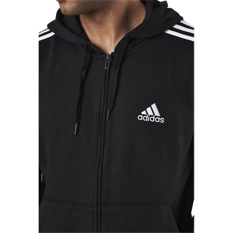 Essentials Full-Zip Hoodie Black / White