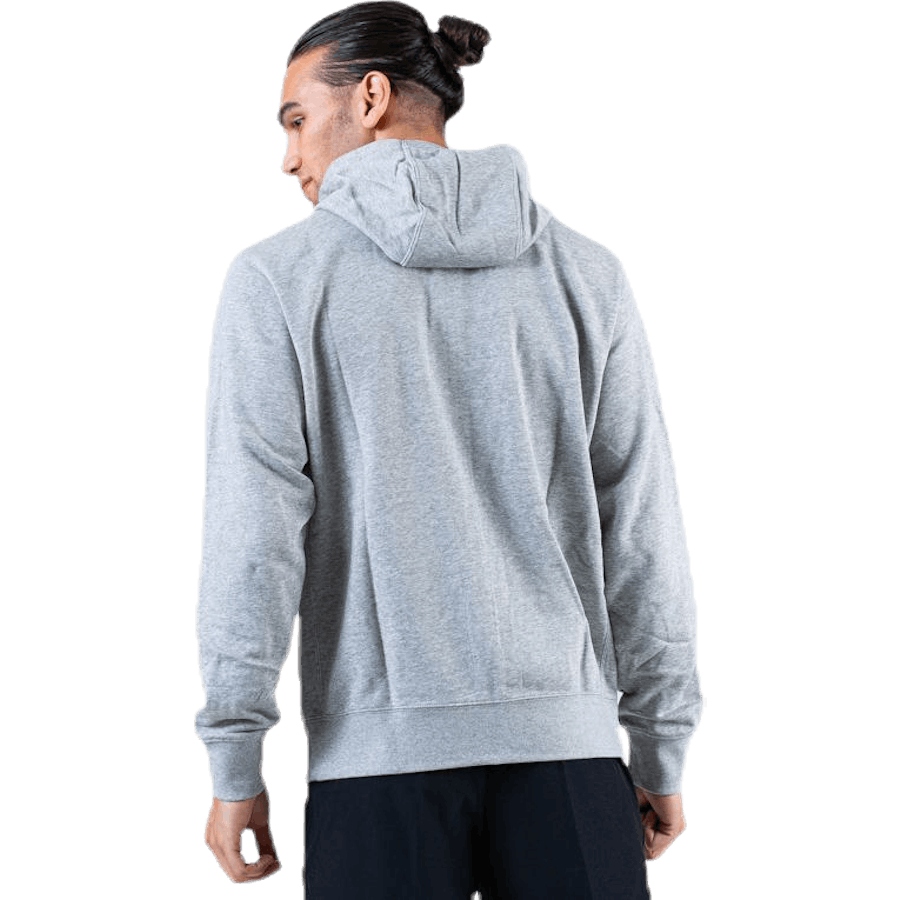Sportswear Club Men's Full-Zip Hoodie DK GREY HEATHER/MATTE SILVER/WHITE