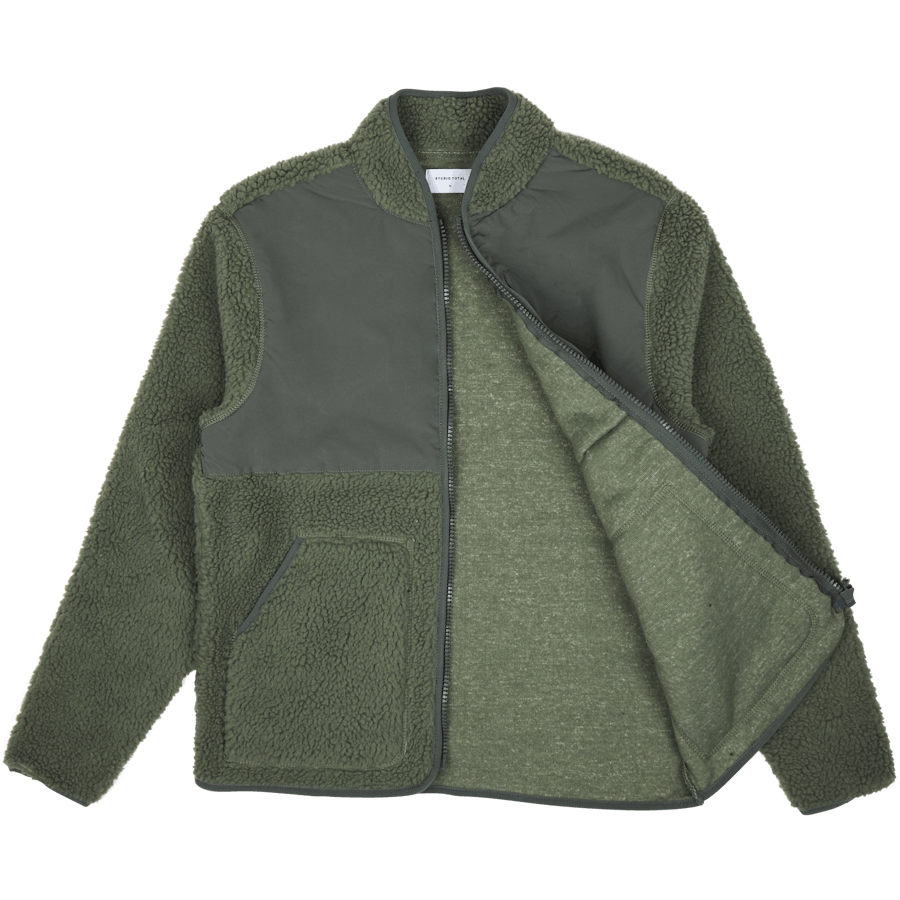 Studio Total Recycled Pile Jacket Forest