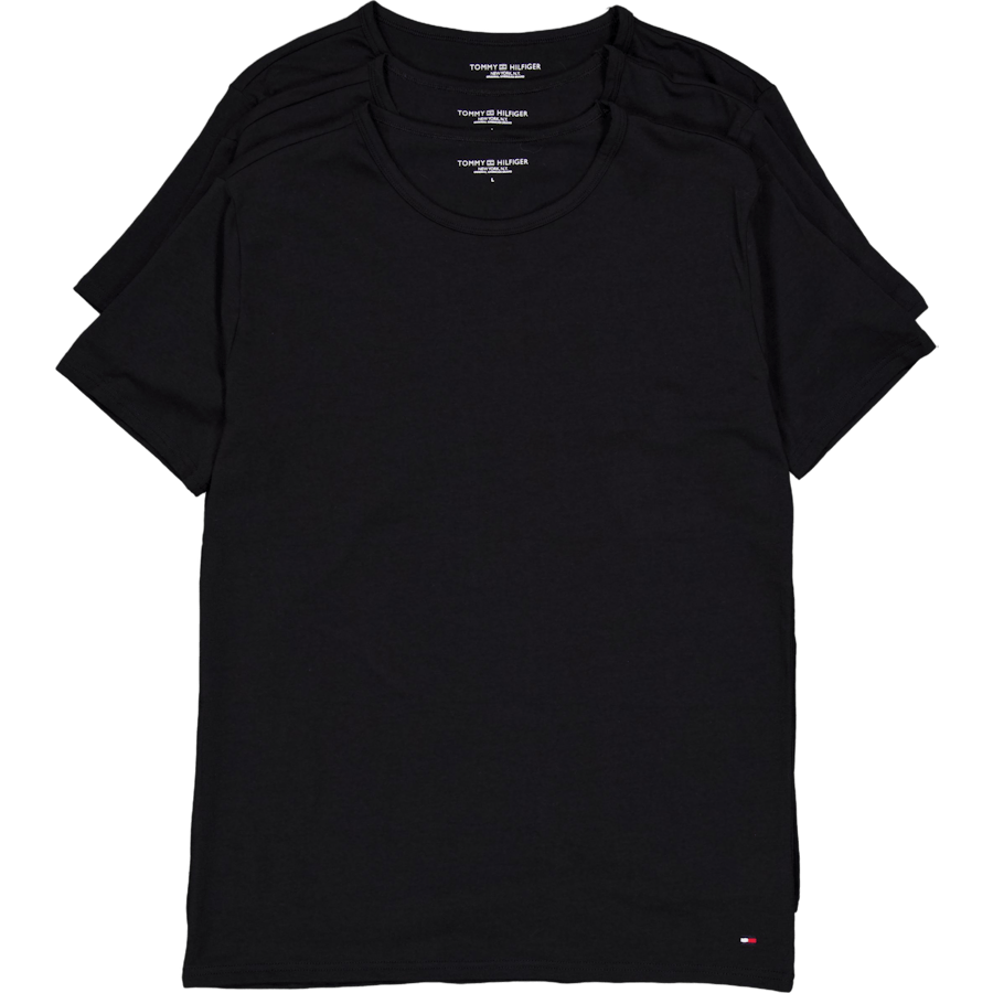Stretch Cn Tee Ss 3pack Black/black/black