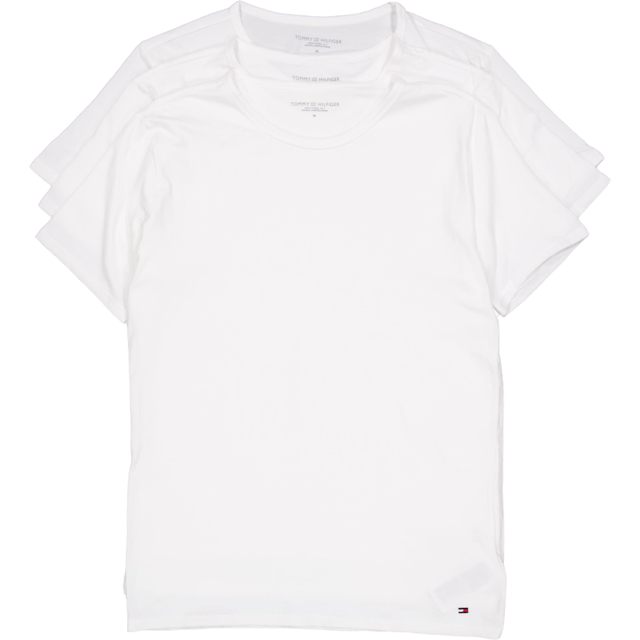 Stretch Cn Tee Ss 3pack White/white/white
