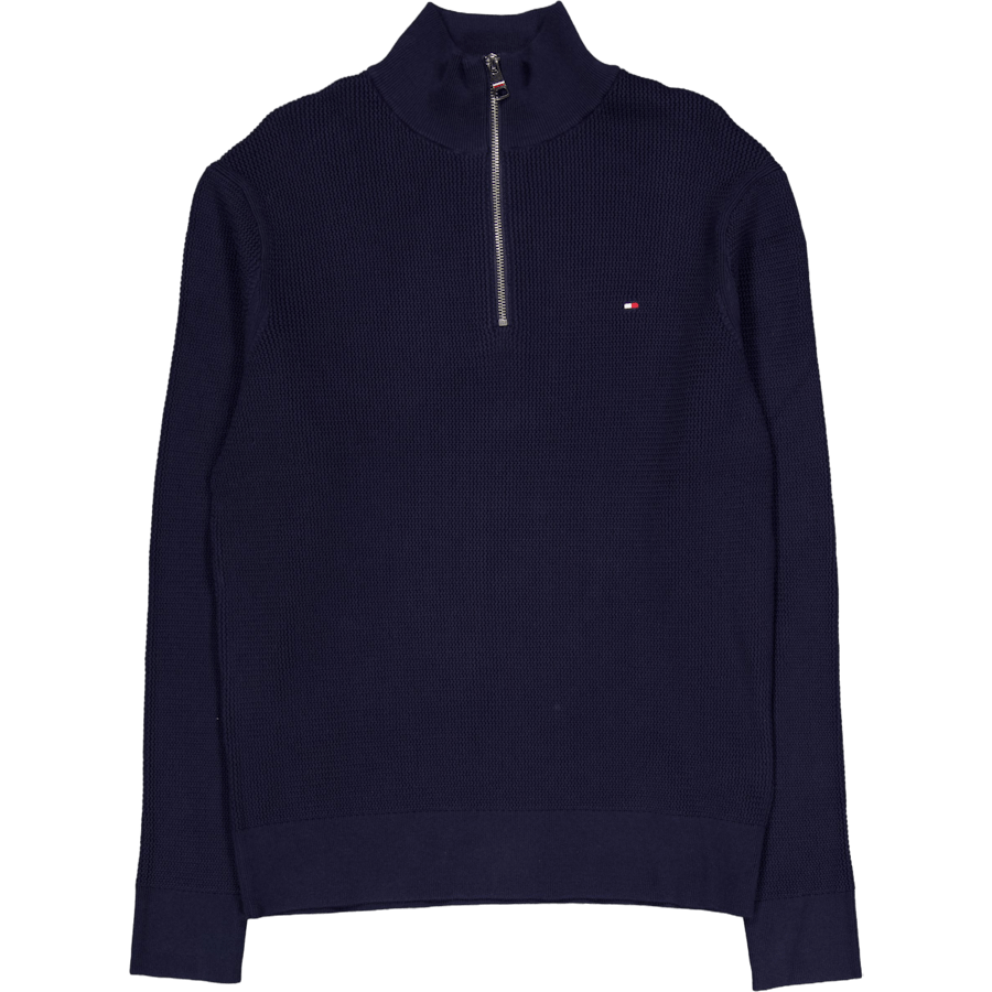 Racking Structure Zip Mock Blue