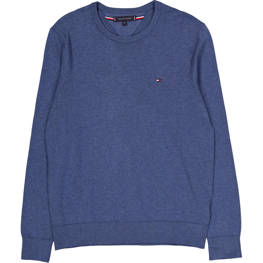 Essential Ssnl Cotton Crew Nec Blue