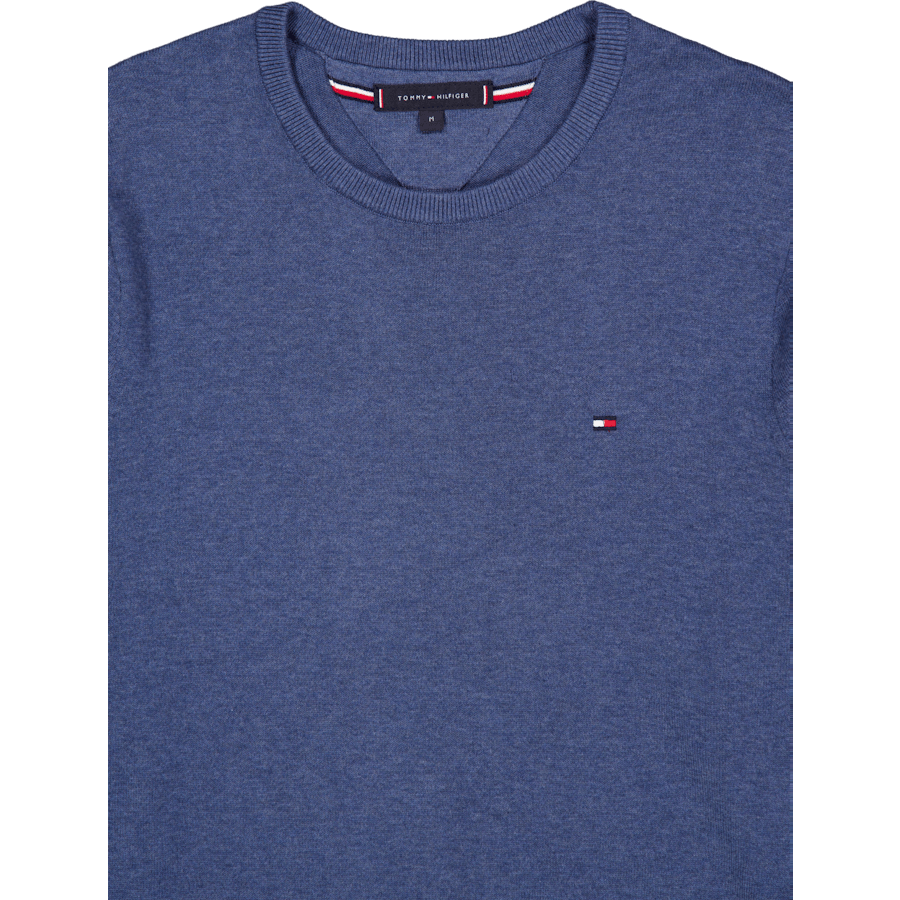 Essential Ssnl Cotton Crew Nec Blue