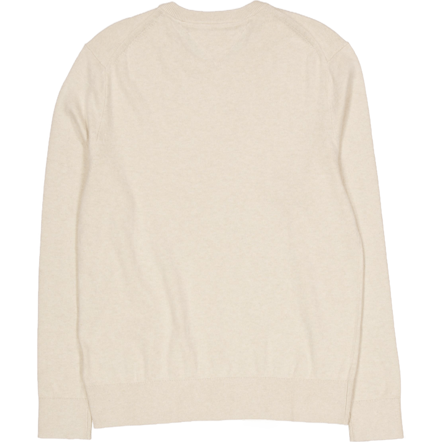 Pima Org Ctn Cashmere Crew Nec Heathered Oatmilk