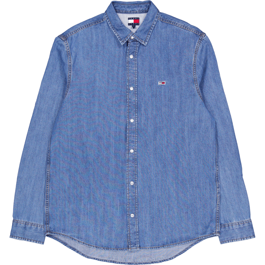 Rglr Fit Shirt Mid Blue Denim