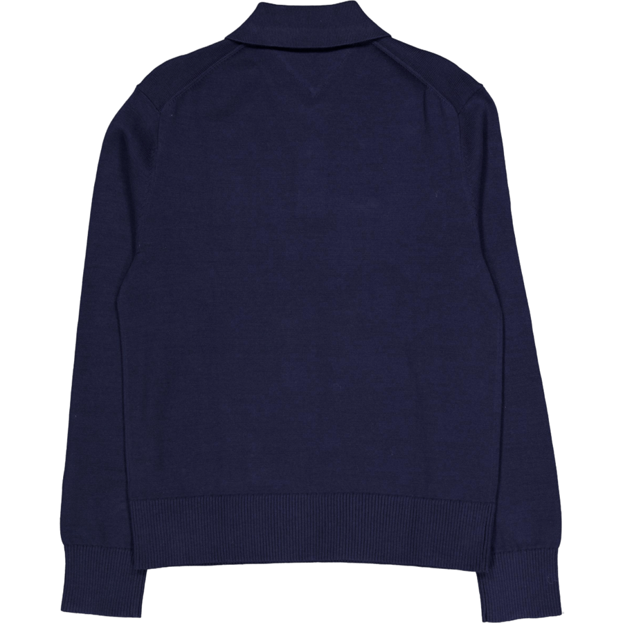 Tjm Slim Essential Polo Sweate Blue