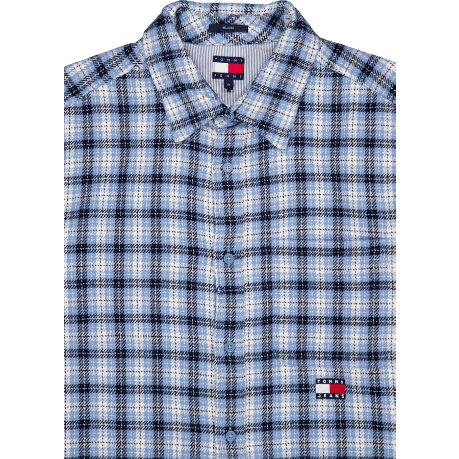 Tjm Badge Flannel Shirt Ext Blue