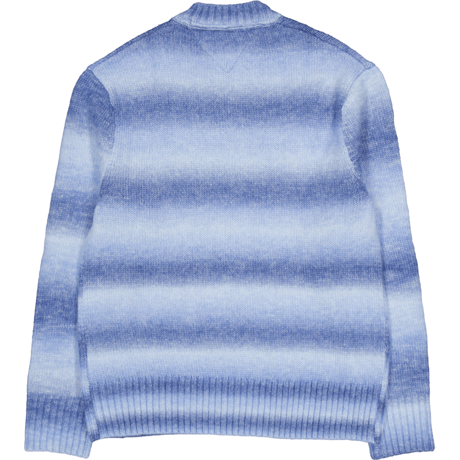 Tjm Reg Ombre Cneck Sweater Blue