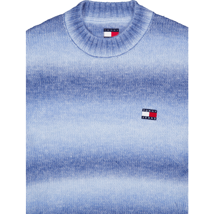 Tjm Reg Ombre Cneck Sweater Blue