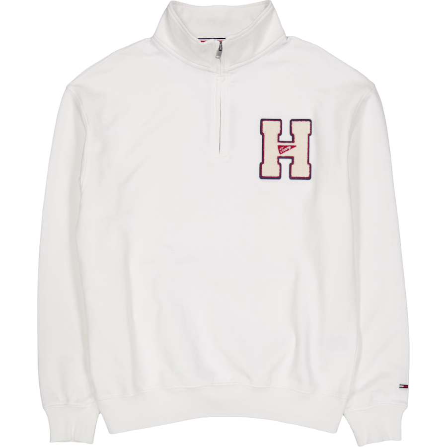 Tjm 1/4 Zip Towel Patch Polo White