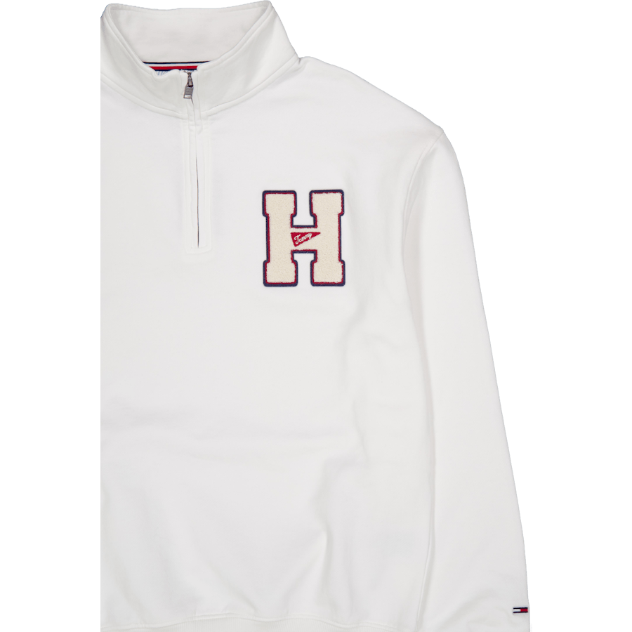 Tjm 1/4 Zip Towel Patch Polo White