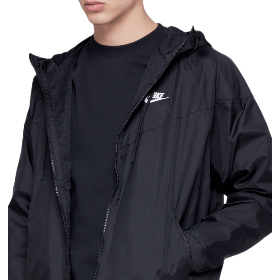 Hooded Windbreaker Black