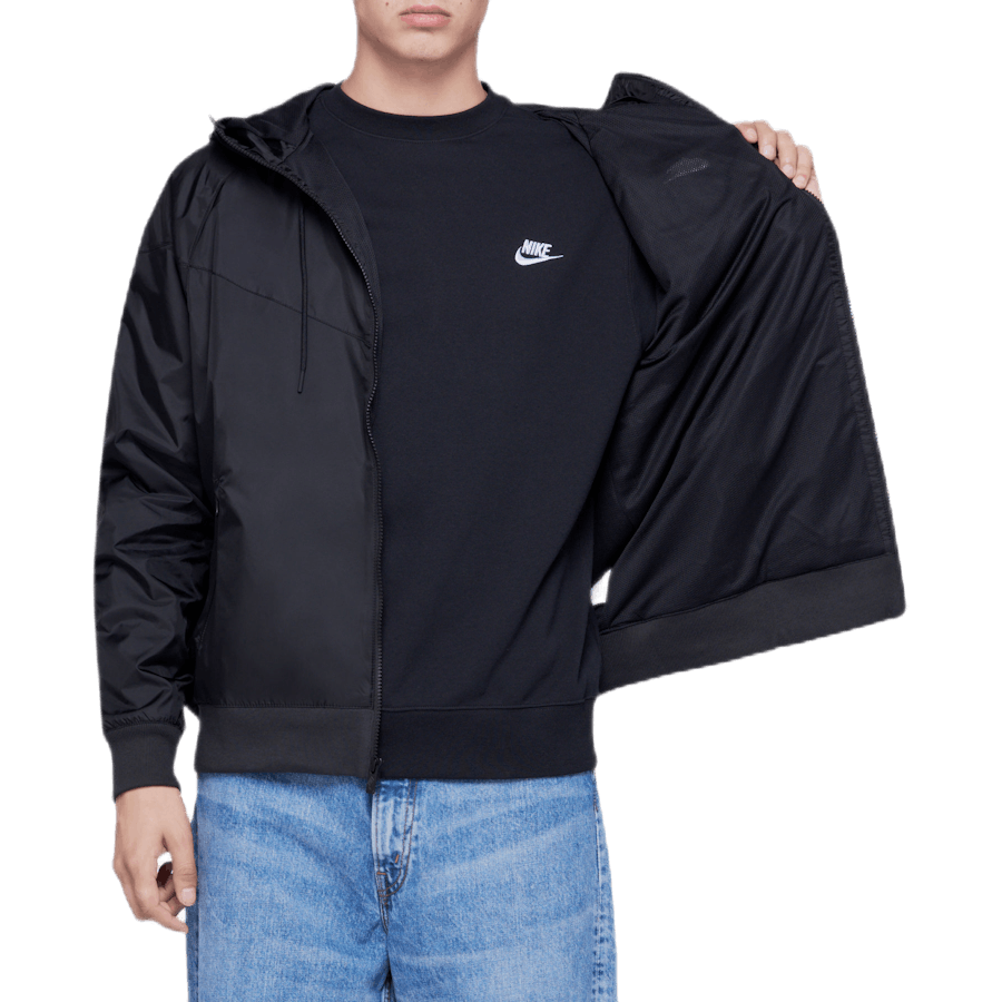 Hooded Windbreaker Black